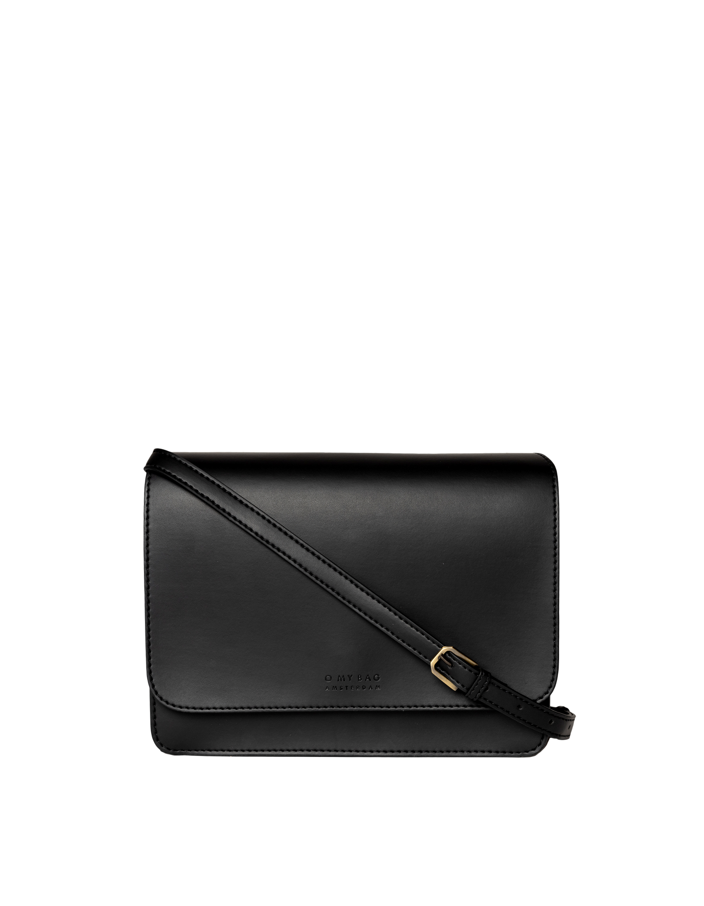 O MY BAG Audrey Black Apple Leather